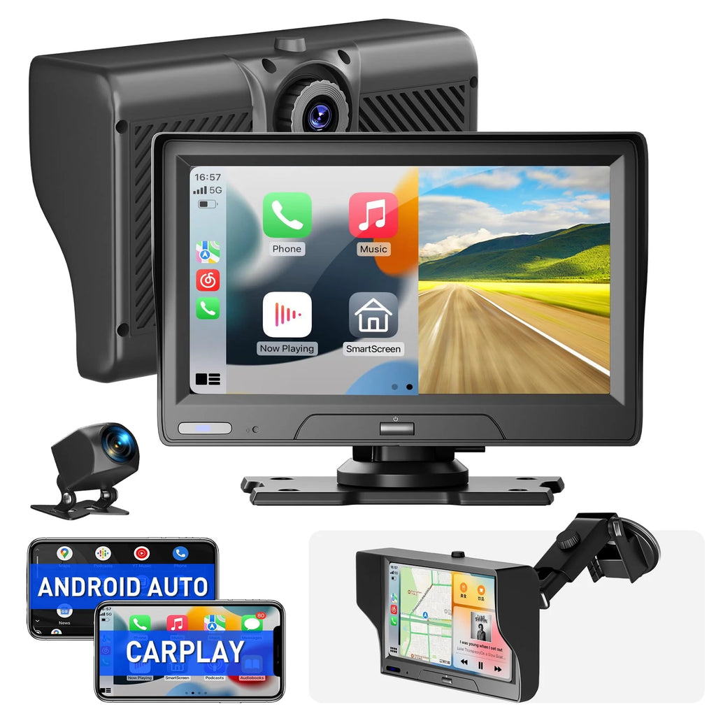 7 inch Touchscreen Wireless Apple Carplay Android Auto Dash Cam V732993
