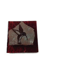 Ruby Red Glass & Granite Hummingbird Wall Hanging Y1041