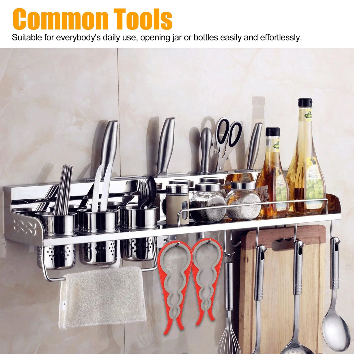 4 in 1 Bottle Jar Can Opener Twist Off Remover Tool M401232