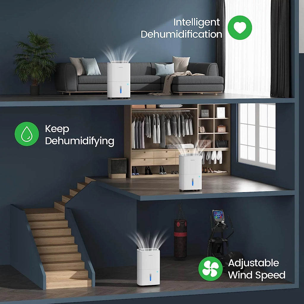 80 Pints Energy Star Home Dehumidifier with Drain Hose Y535