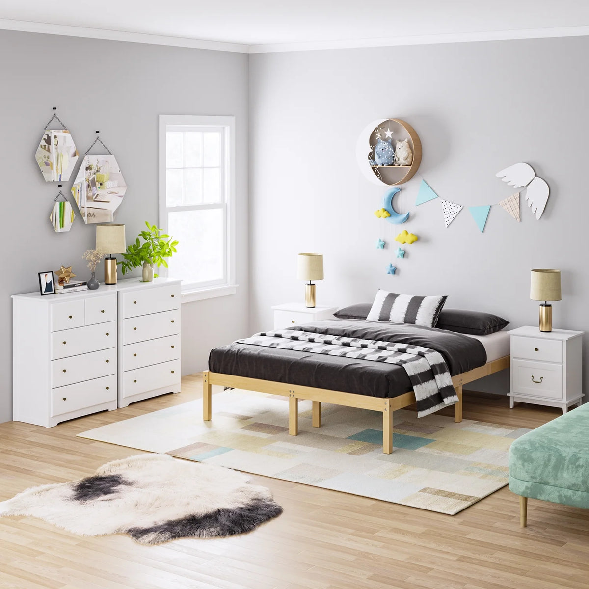 White 5 Drawer Dresser Z425673