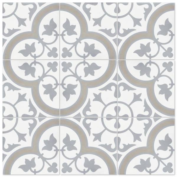 Vintage 8 in. x 8 in. Cement Floor and Wall Tile E9849