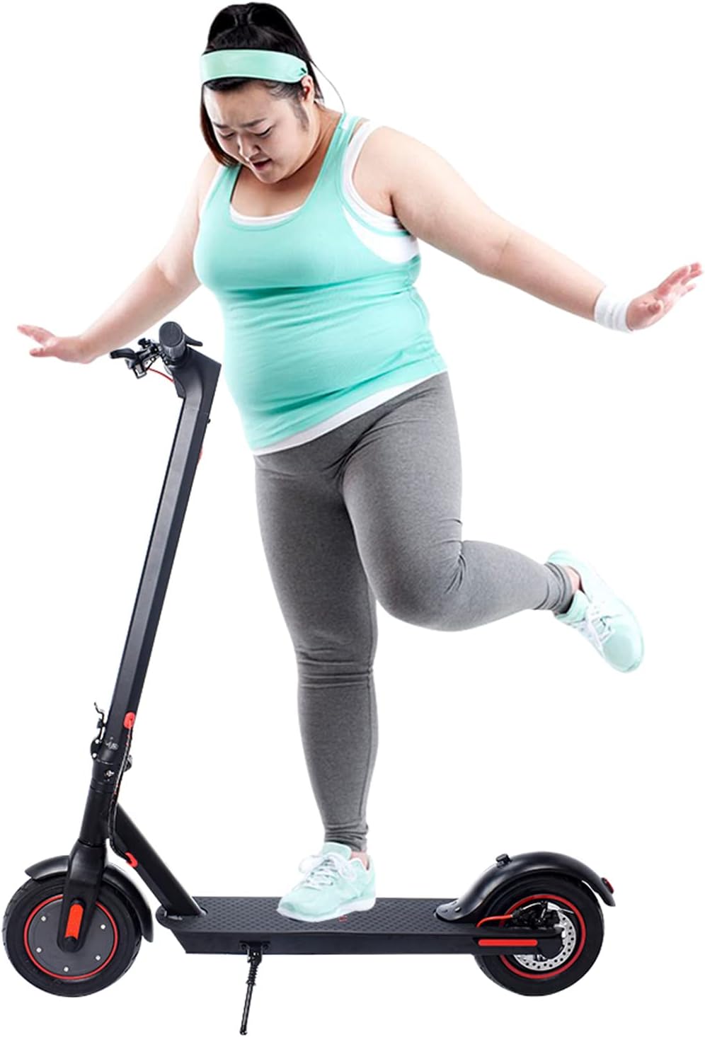 Electric Scooter with 500W Motor, 34-40 Miles Range, 15.5MPH, 10" Air Filled Tire R22814