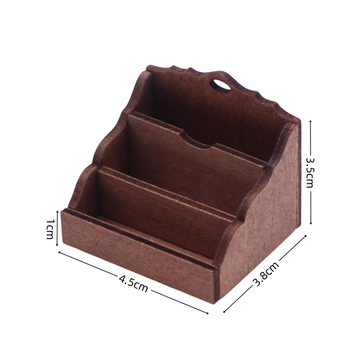 White 1:12 Scale Dollhouse Miniature Magazine Paper Rack Q3010