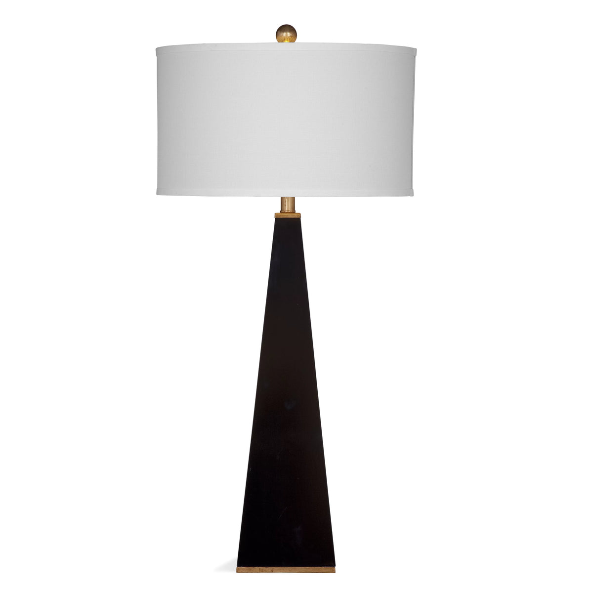 Glossy Black Resin Table Lamp M445