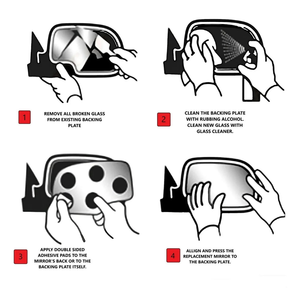 Left Driver Mirror Glass Lens A6376