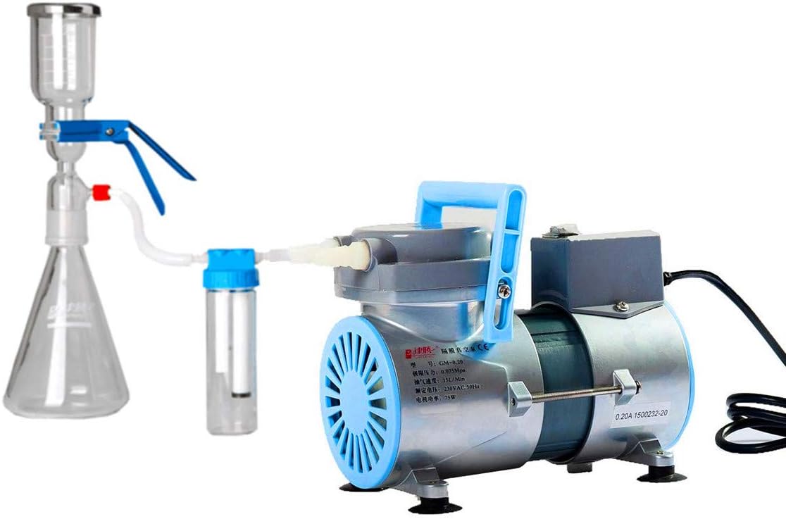 Oilless Diaphragm Vacuum Pump 12L/min 0.5CFM 110V US Plug L855120