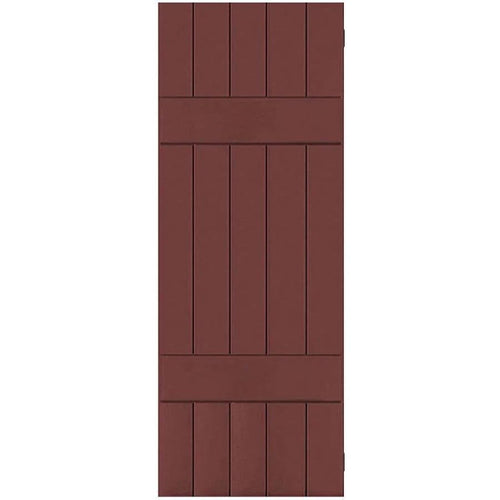 18 in. x 58 in. Exterior Real Wood Pine Board and Batten Shutters Pair L905
