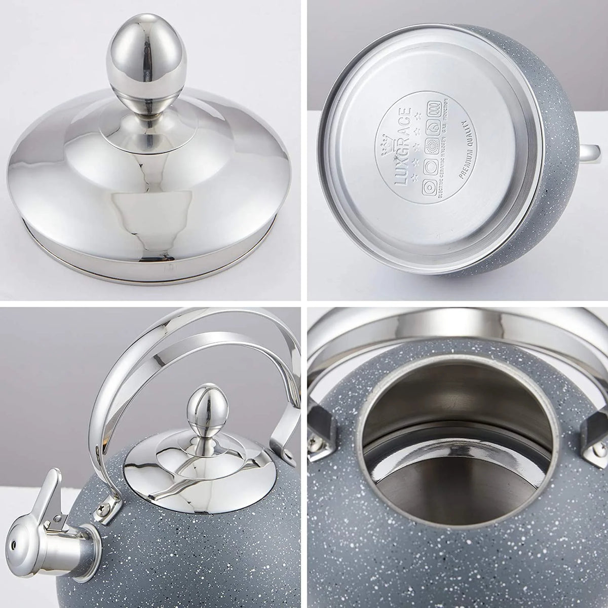 2.5 Qt Stainless Steel Whistling Tea Kettle R1686