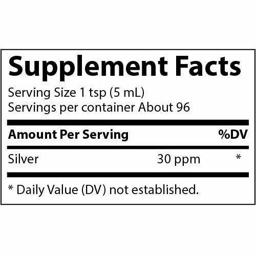 Colloidal Silver 30 ppm D9159