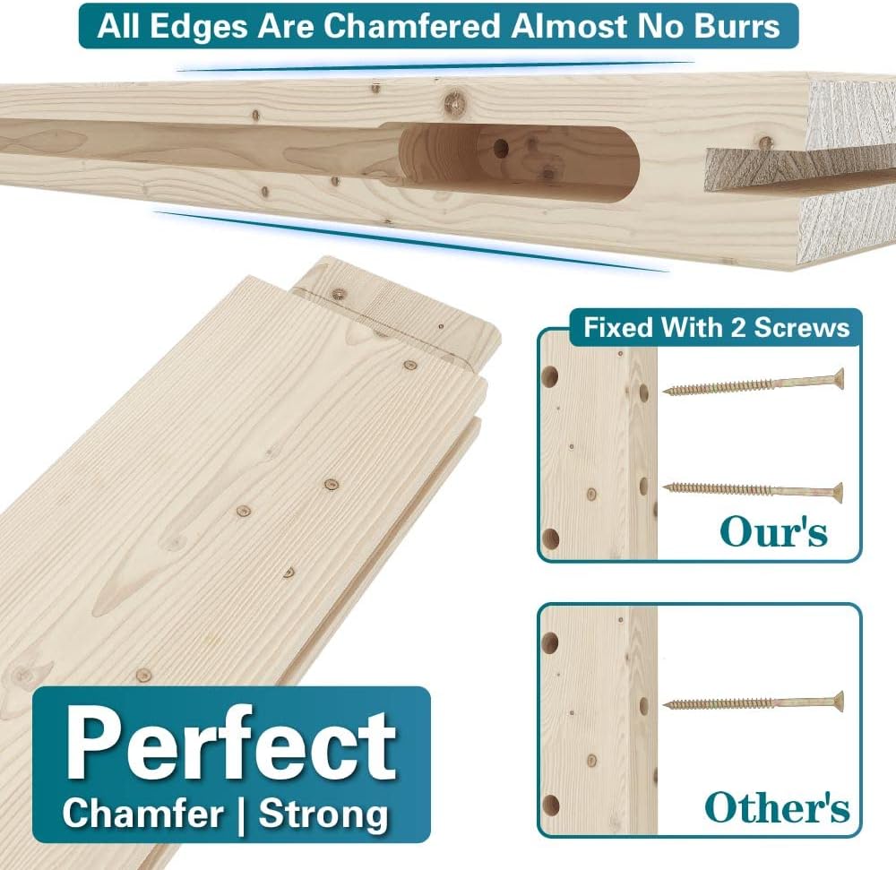Solid Spruce Wood Sliding Barn Door Slab W68488