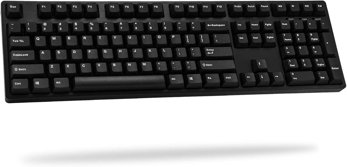 Mechanical Keyboard with Cherry MX Black Switch, Full Size PBT Double Shot Keycaps O86530