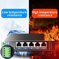 5-Port Hardened Industrial DIN-Rail Switch, 100Mbps, Pack of 2 V8661