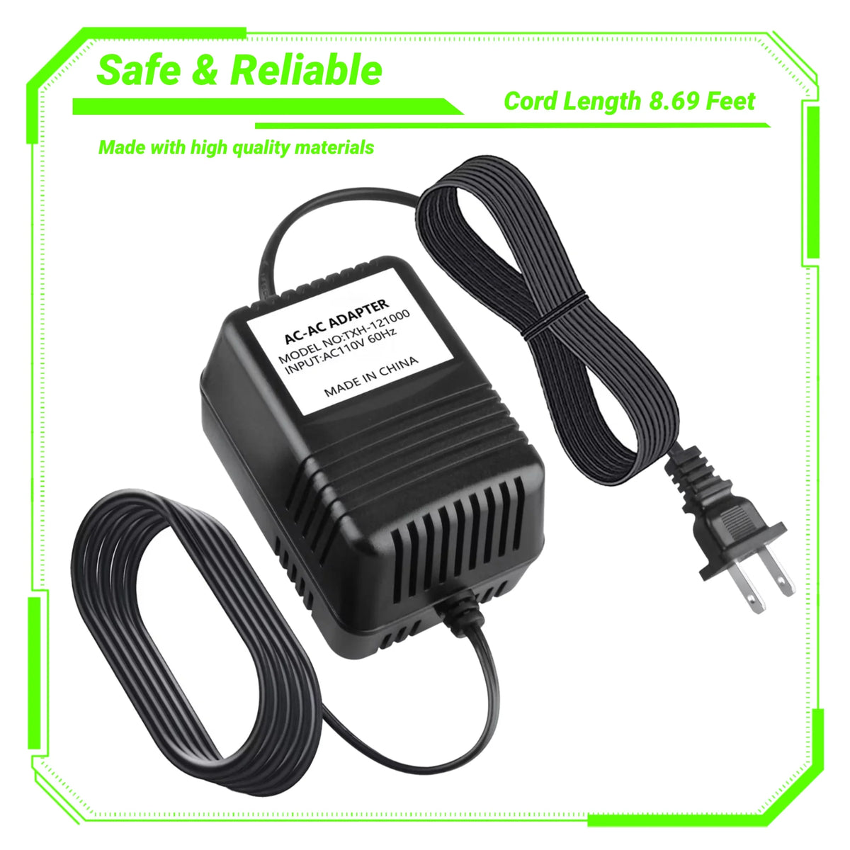 12V AC/AC Adapter Power Supply Charger R9604