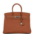 Gold Togo Palladium Hardware Bag D5154