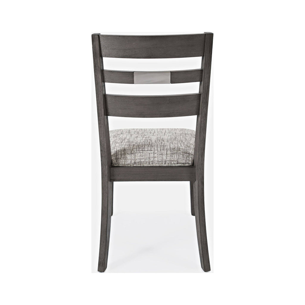 Brushed Gray Ladderback Chair Set of 2 N61751