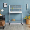 Rolling Wood Bird Cage J959979