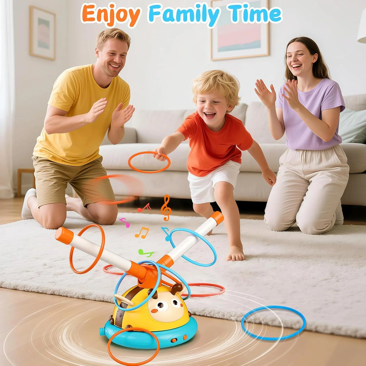 Outdoor Toy Toss Ring Baseball Game with Music X2844