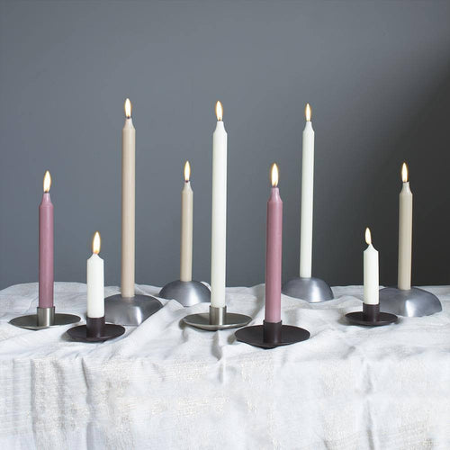 12 Pc Pure White Tapers Candles Q589