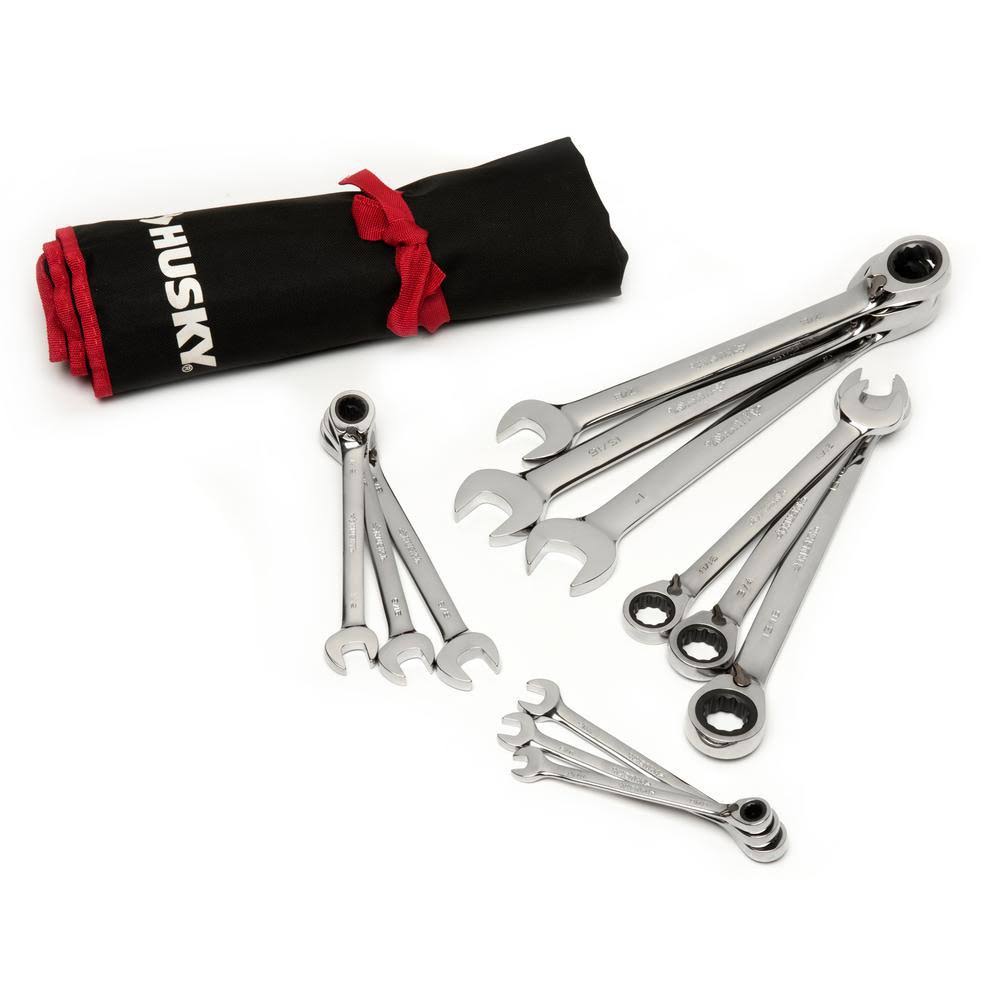 12-Piece SAE Reversible Ratcheting Wrench Set N4254