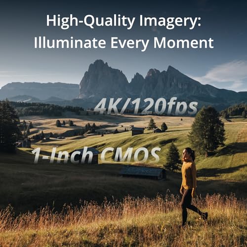 Vlogging Camera with 1'' CMOS & 4K/120fps Video, 3-Axis Stabilization, 2" Rotatable Touchscreen G6234